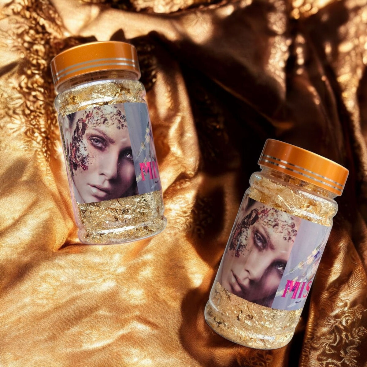 Lámina Molida Pan de Oro Para Decoración, Uñas y Maquillaje 25 gr