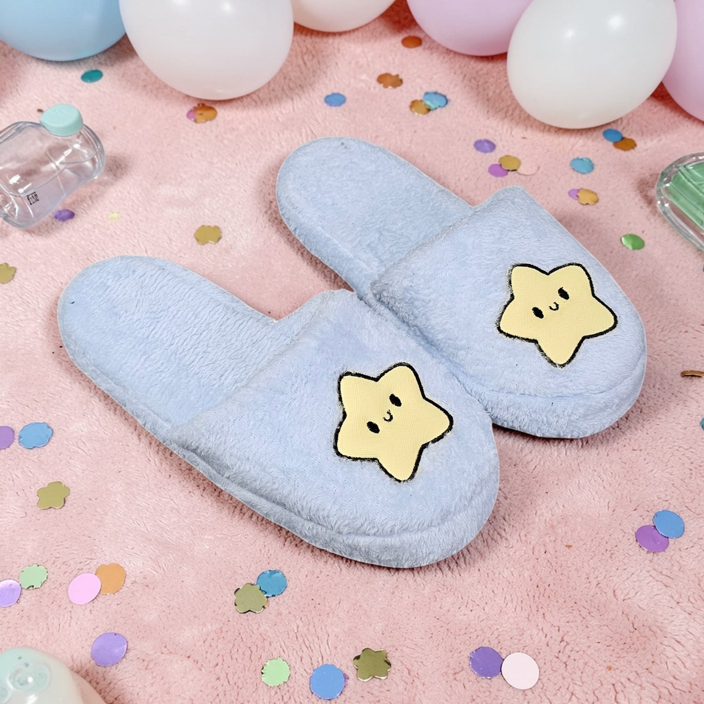 Pantuflas de Peluche Estrella Slide in