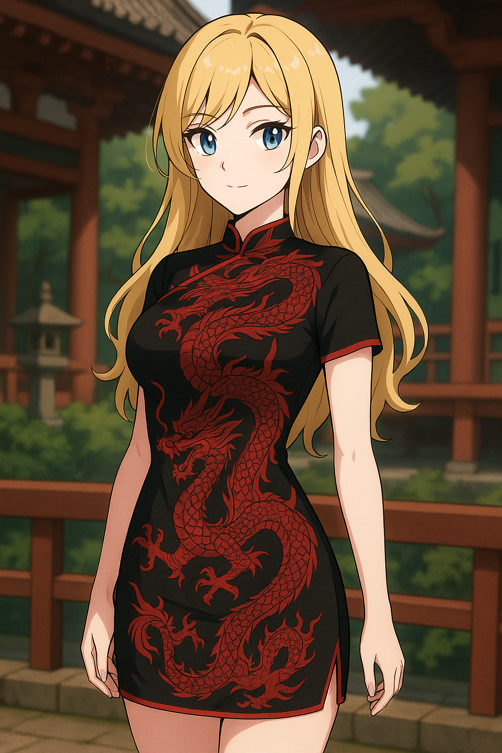 Vestido Estilo Chino Qipao Tradicional Corto Moda Asiatica