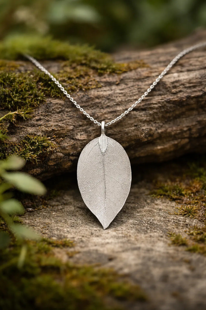Collar Plataeado - Hoja de Arbol