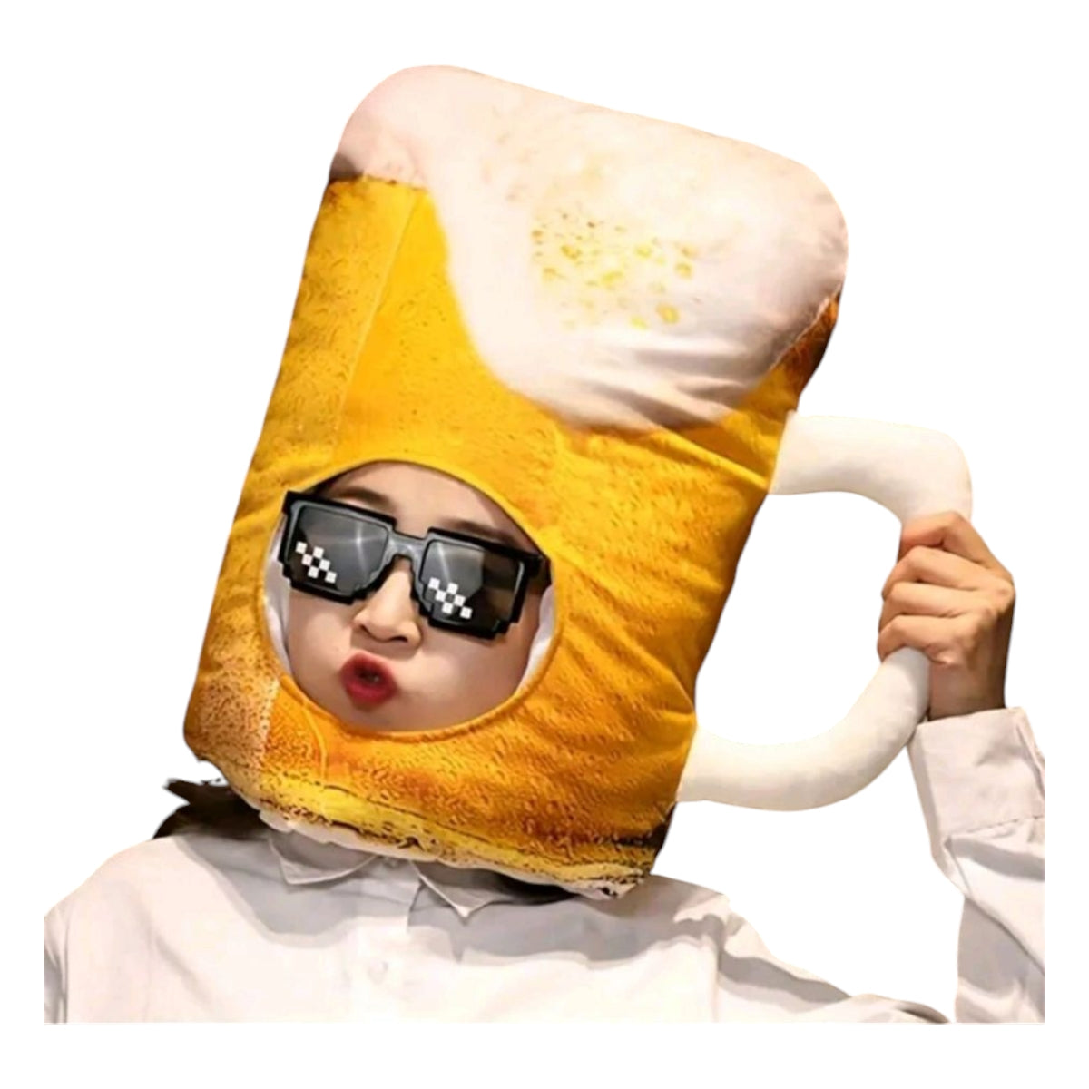 Gorro Con Forma De Tarro De Cerveza Disfraz Fiestas