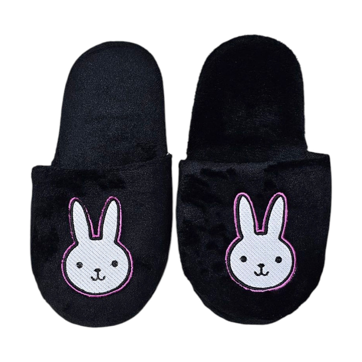 Pantuflas del Hogar Lymalimoon Conejo Peluche Rosa y Negro