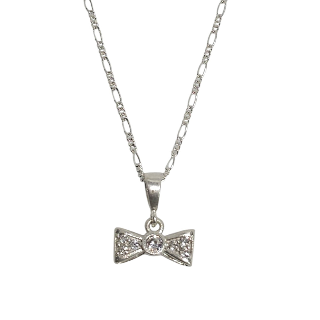 Collar Plata 925 Liston con Zirconia