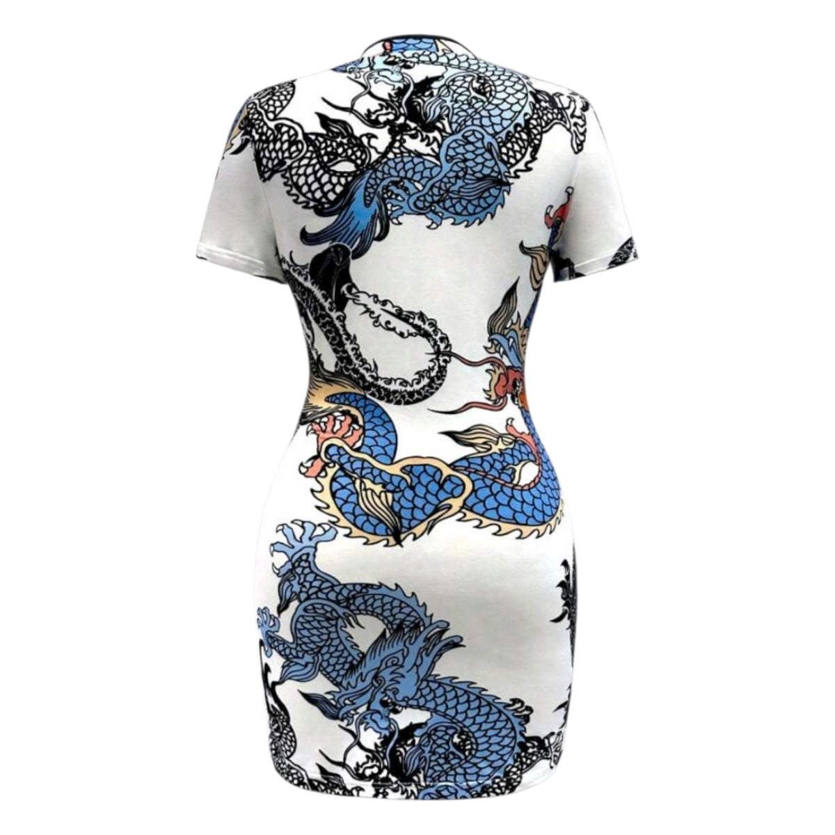 Vestido Estilo Chino Qipao Tradicional Corto Moda Asiatica
