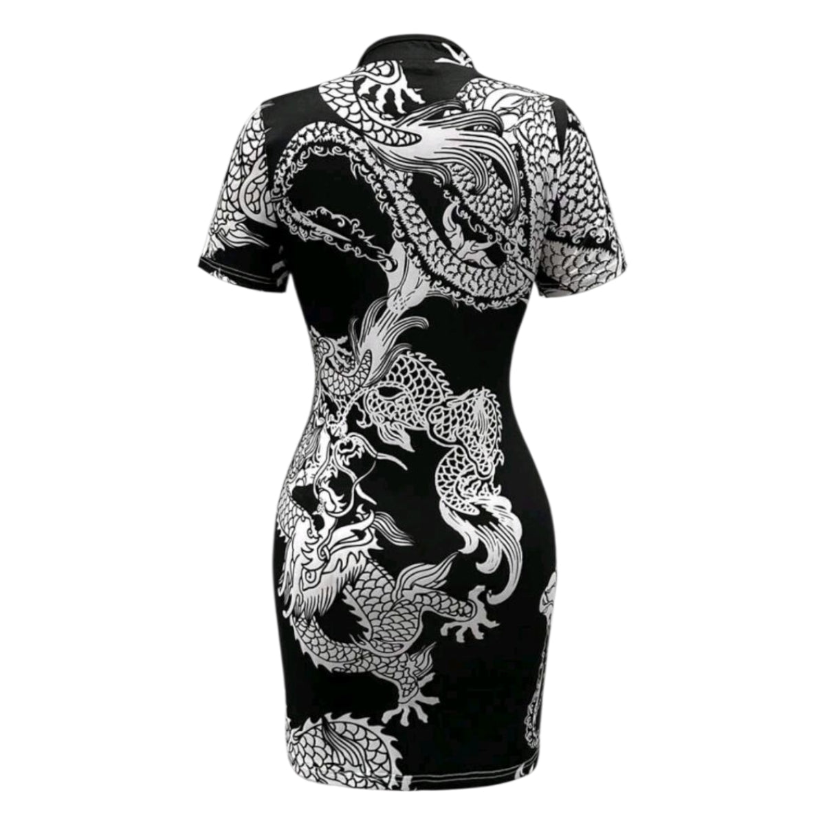 Vestido Estilo Chino Qipao Tradicional Corto Moda Asiatica