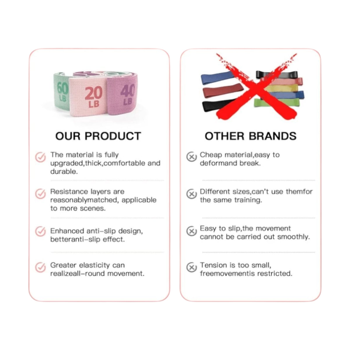 Kit de Bandas de Resistencia para Ejercicio Accesorios Gym