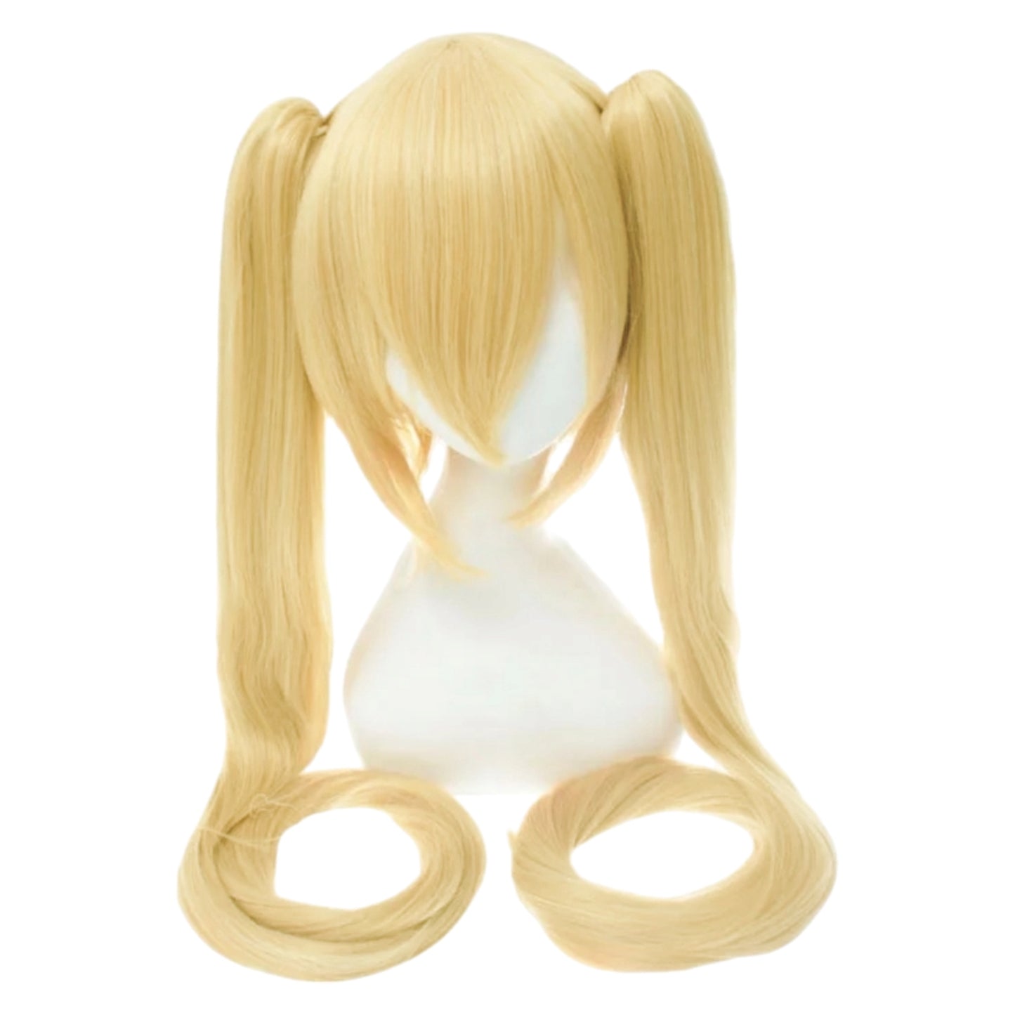 Peluca Rubio Dorado Coletas de Clip Larga Cosplay