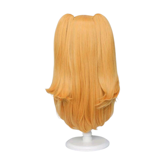 Peluca Naranja Larga con Pinzas Ririsa Amano Cosplay