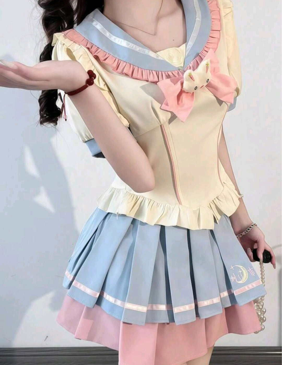 Vestido Anime Idol Colores Pastel Moda Kawaii