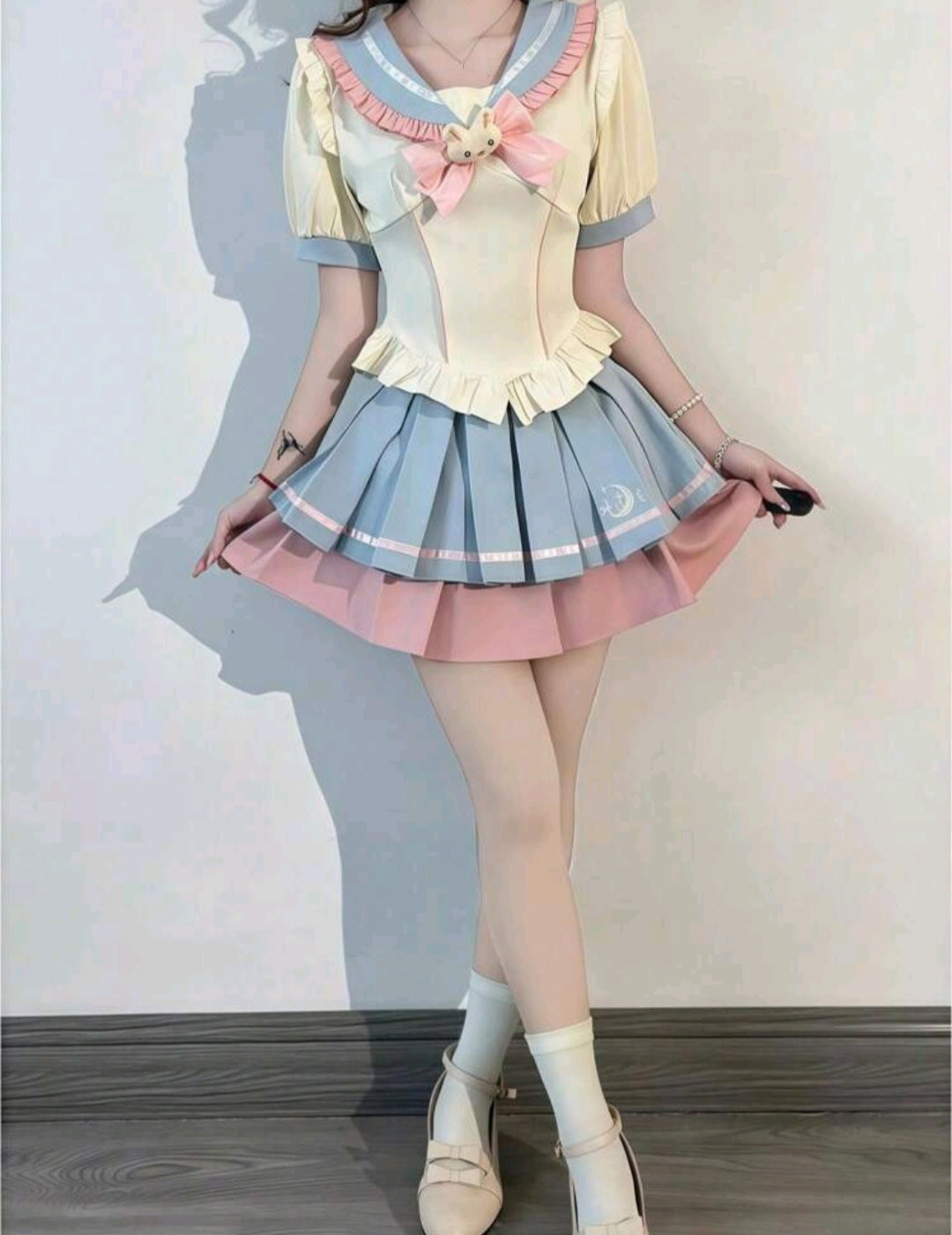 Vestido Anime Idol Colores Pastel Moda Kawaii