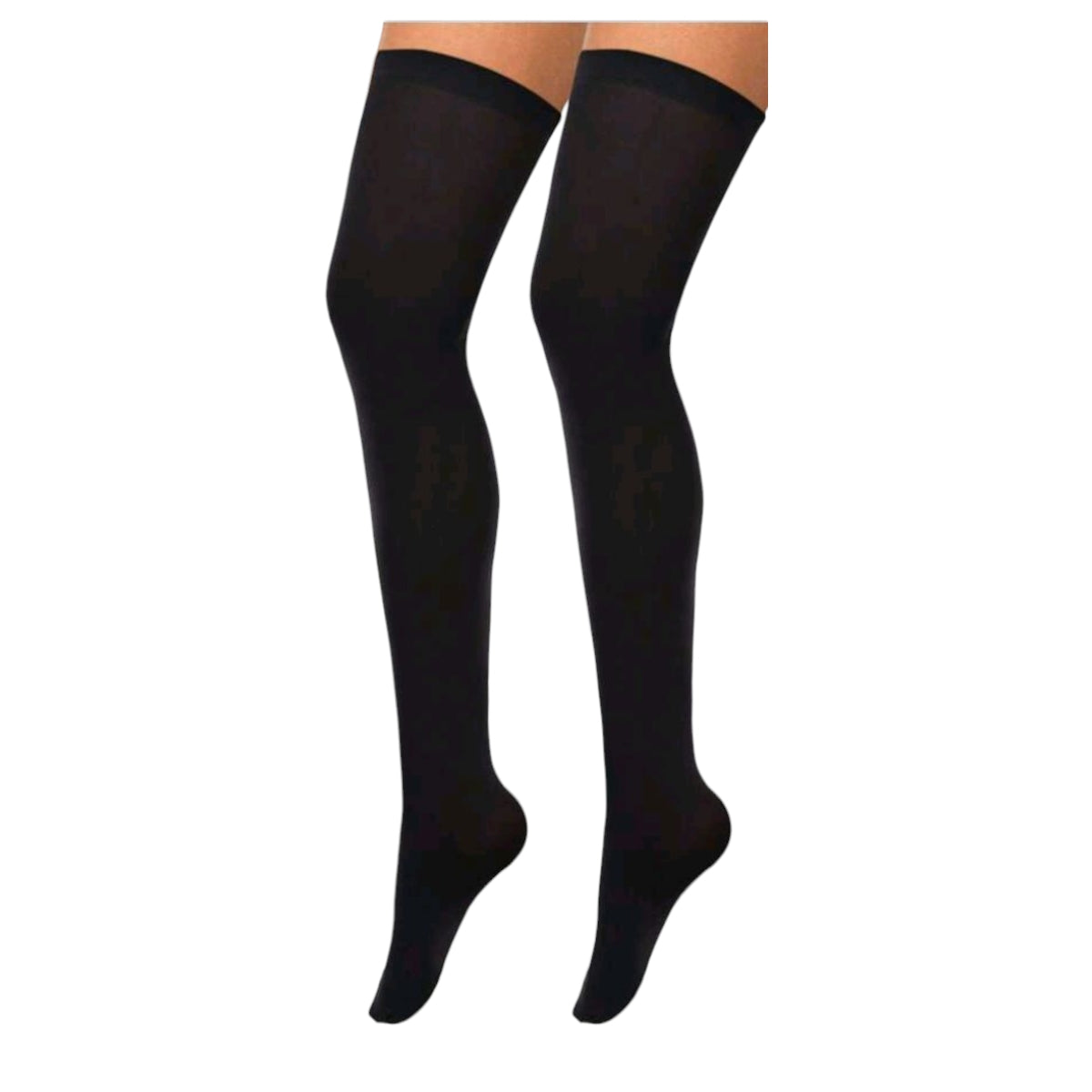 Calcetas Largas Elasticos Medias sobre la Rodilla Sin Estampado