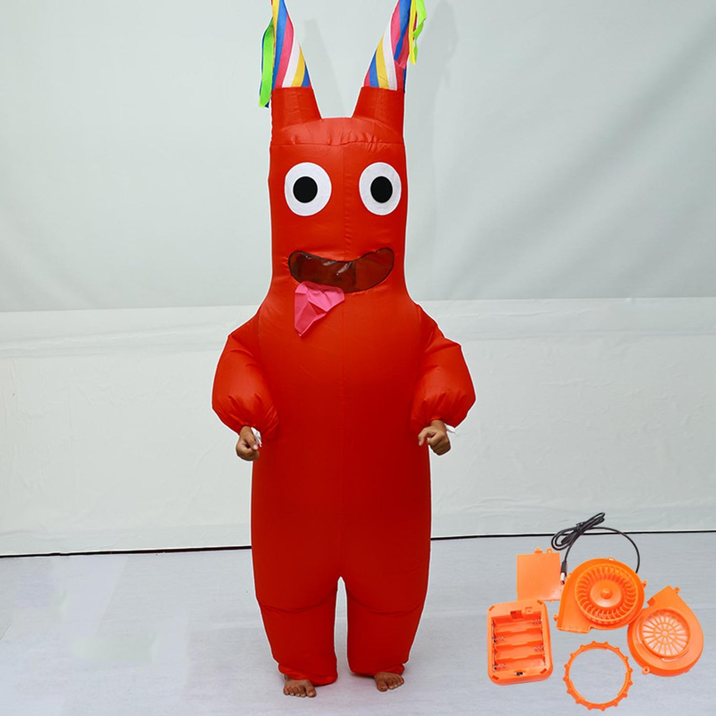 Botarga Inflable de Piñata Roja para Disfraz