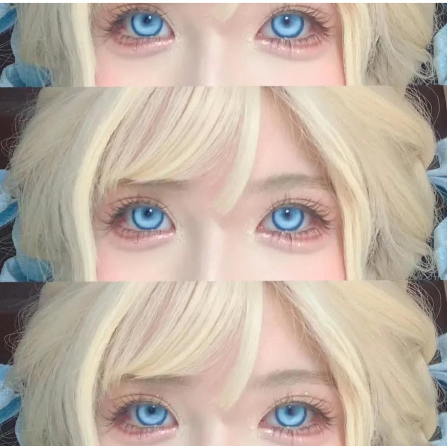 Lentes de Contacto Azul Niebla para Cosplay