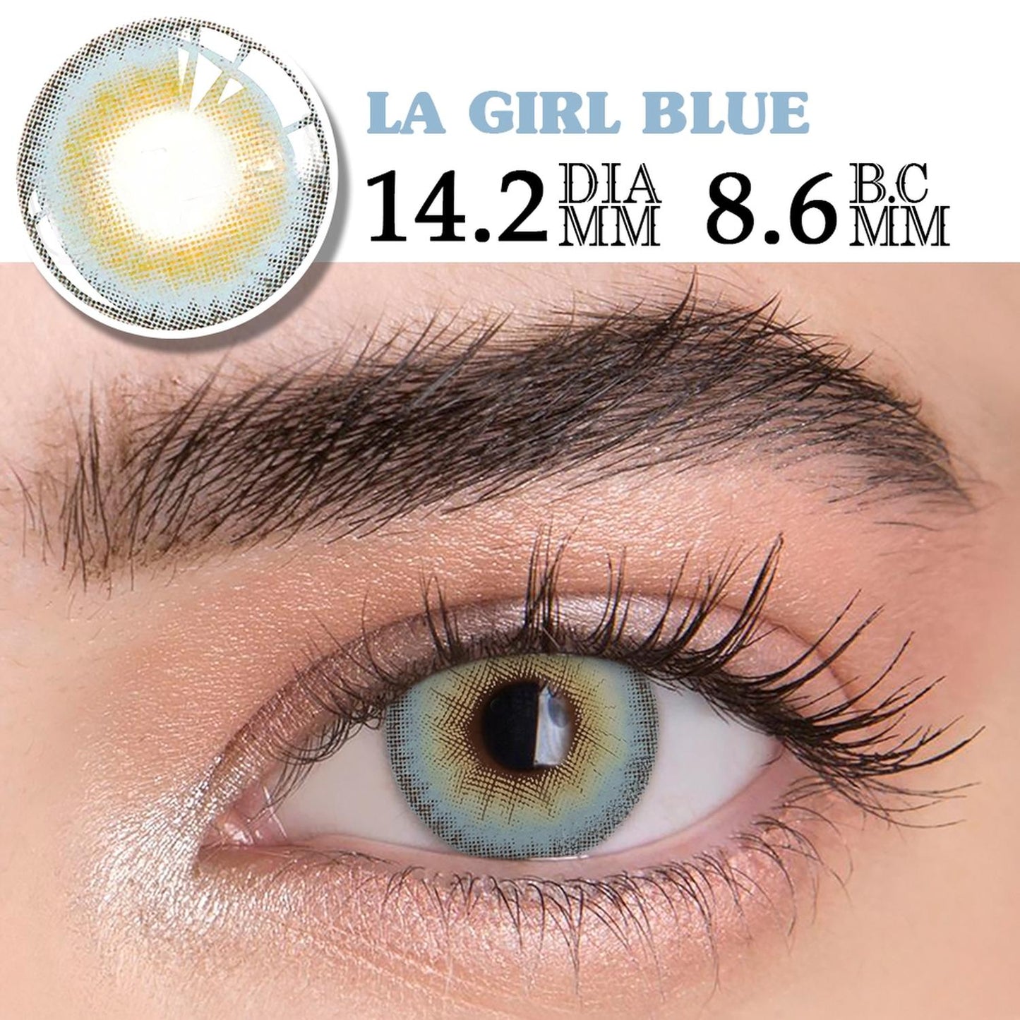 Lentes De Contacto Color Azul Pupilentes LA Girl