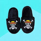 Pantuflas One Piece Bordadas Anime Piratas de Peluche