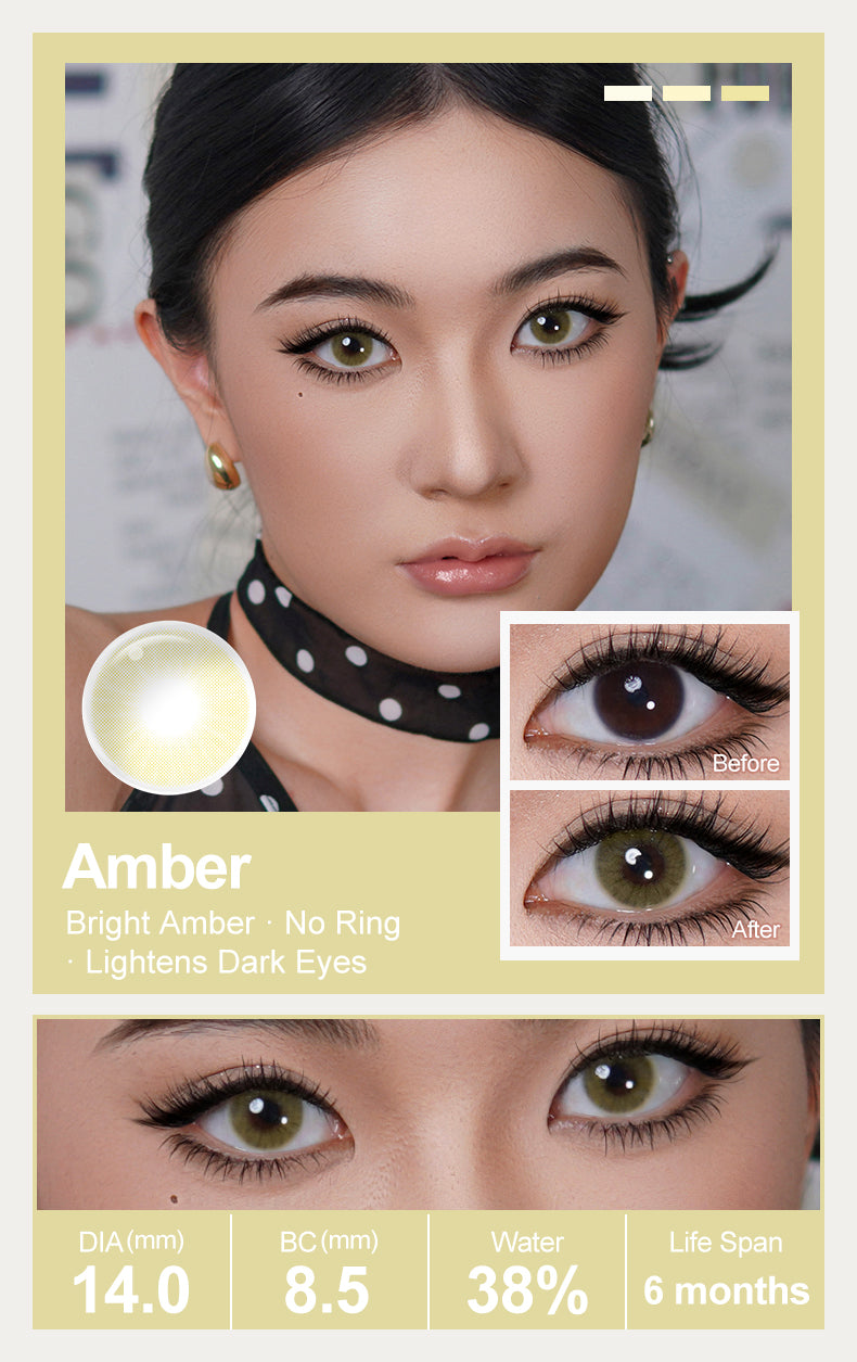 Pupilentes Amarillo Ambar Tenue Uso Casual