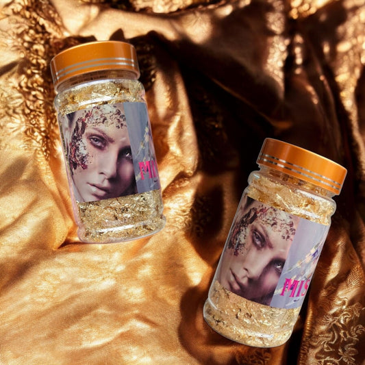 Lámina Molida Pan de Oro Para Decoración, Uñas y Maquillaje 25 gr