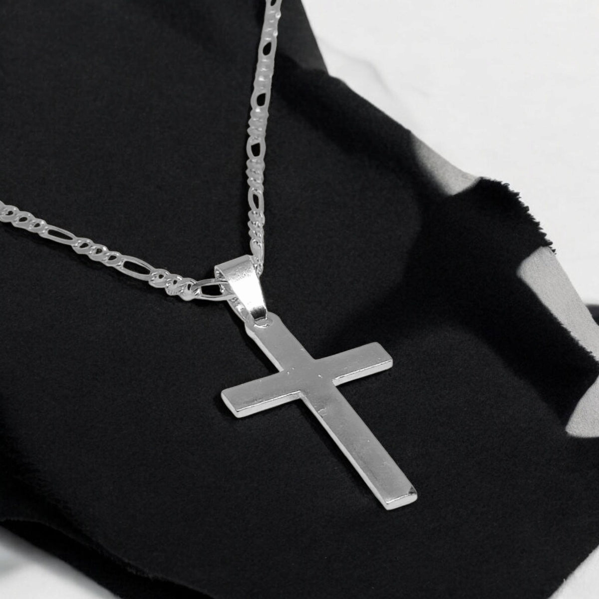 Collar con Dije de Cruces Plata Fina 925 Joyería