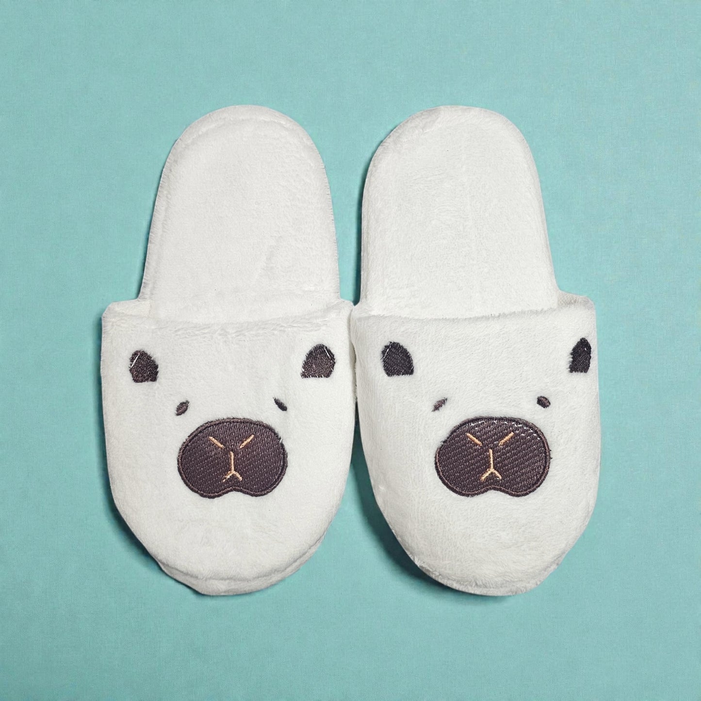Pantuflas del Hogar Lymalimoon Capibara Peluche Blanco