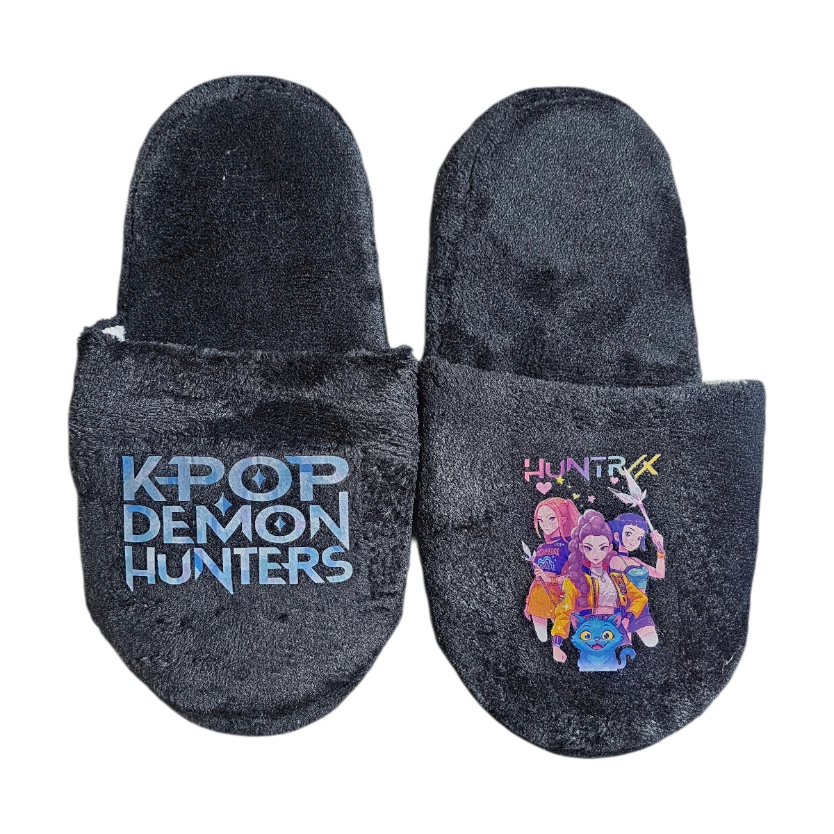 Pantuflas del Hogar Lymalimoon KPop Cazadoras Peluche Negro