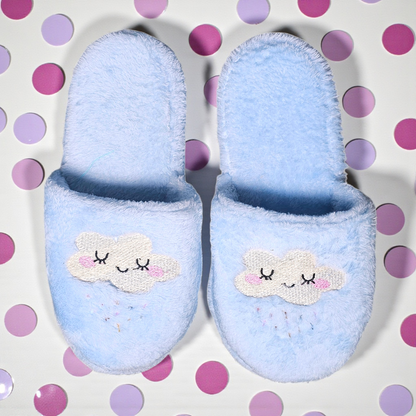 Pantuflas de Peluche de Nube Feliz