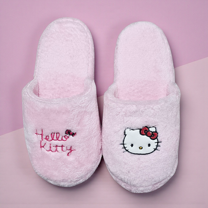 Pantuflas de Hello Kitty Rosa Pastel para Adulto