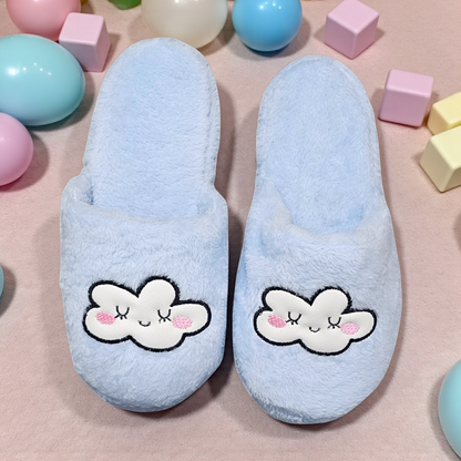 Pantuflas de Peluche de Nube Feliz