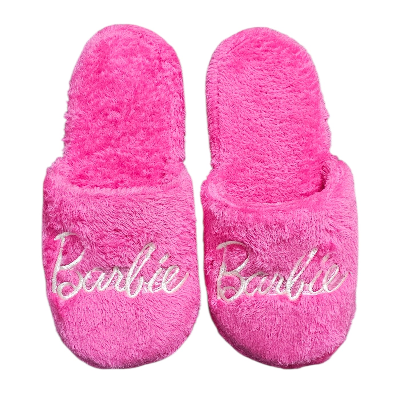 Pantuflas de Barbie Color Rosa de Peluche Slippers de Descanso