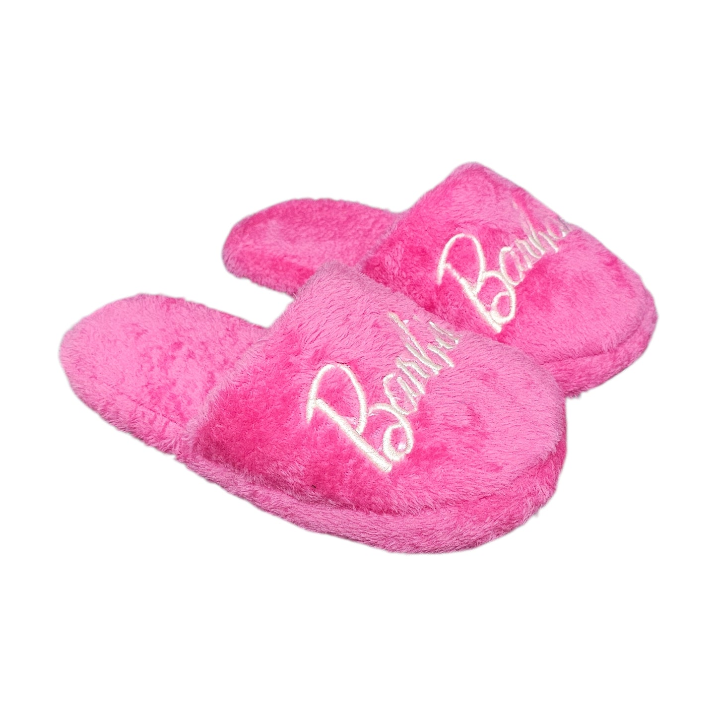 Pantuflas de Barbie Color Rosa de Peluche Slippers de Descanso