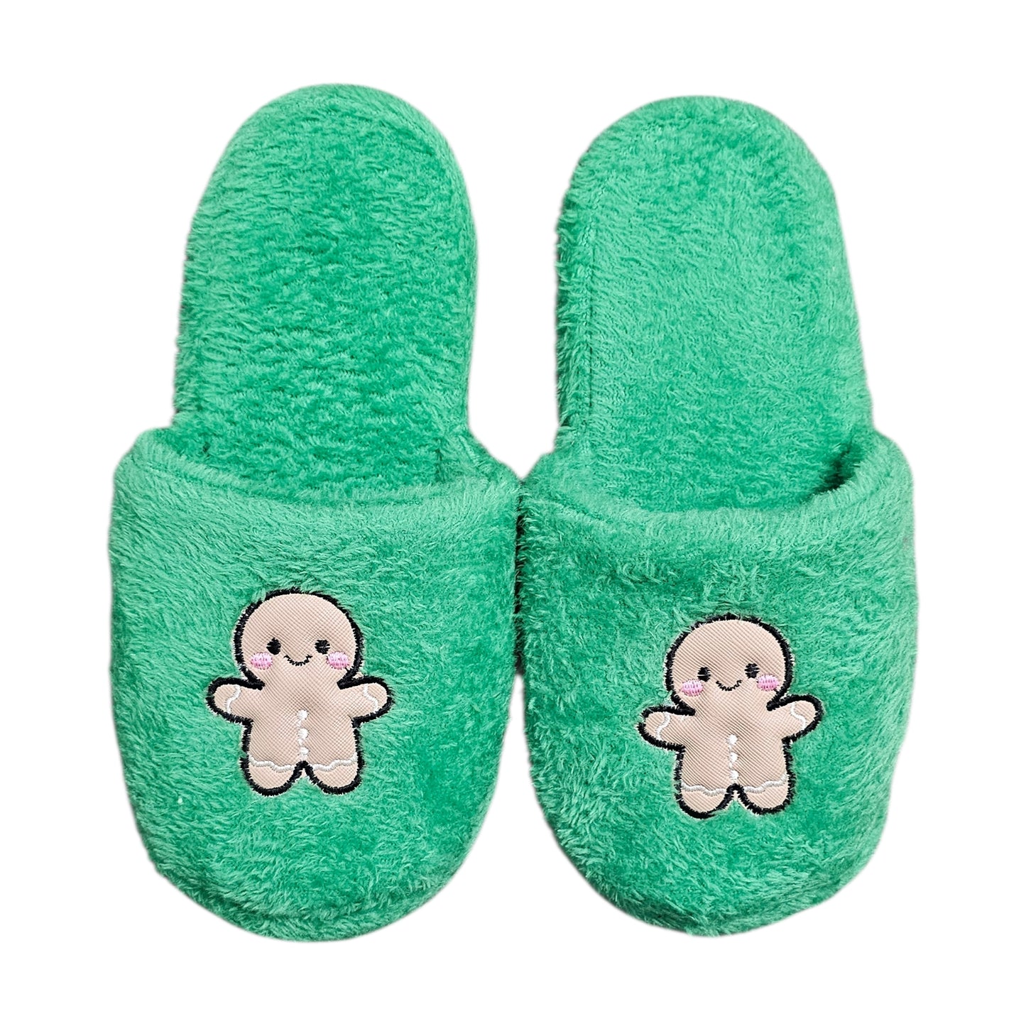 Pantuflas de Peluche Navideñas Gengibre