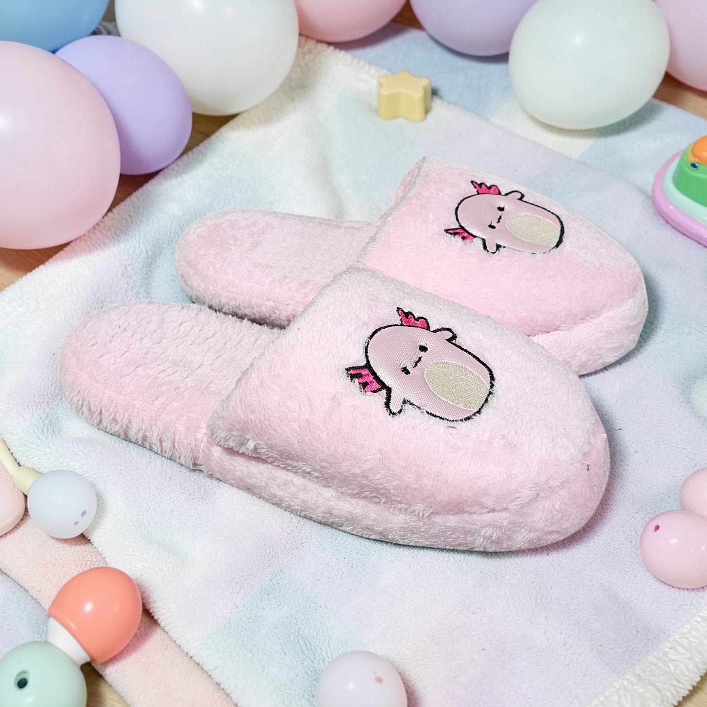 Pantuflas de Peluche Ajolote Slide in
