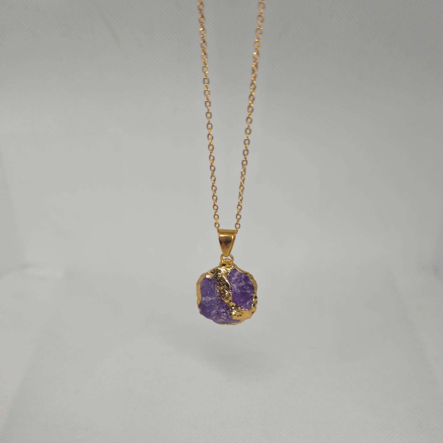 Collar Dorado - Amatista