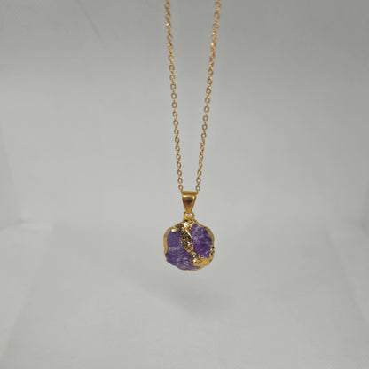 Collar Dorado - Amatista