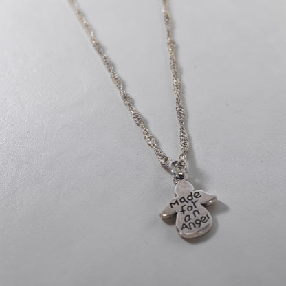 Collar Plateado -  Ángel