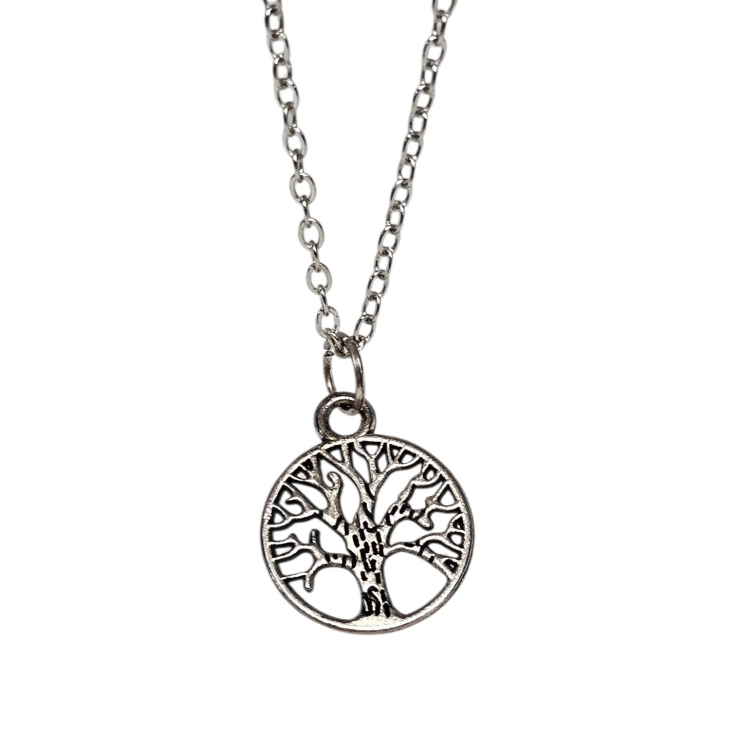 Collar Plateado - Árbol De La Abundancia
