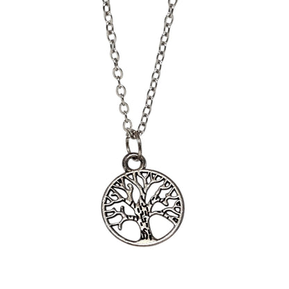 Collar Plateado - Árbol De La Abundancia
