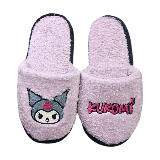 Pantuflas Tematica de Kuromi Lila Moda Geek