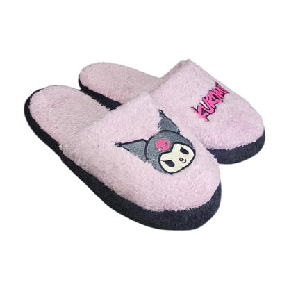 Pantuflas Tematica de Kuromi Lila Moda Geek