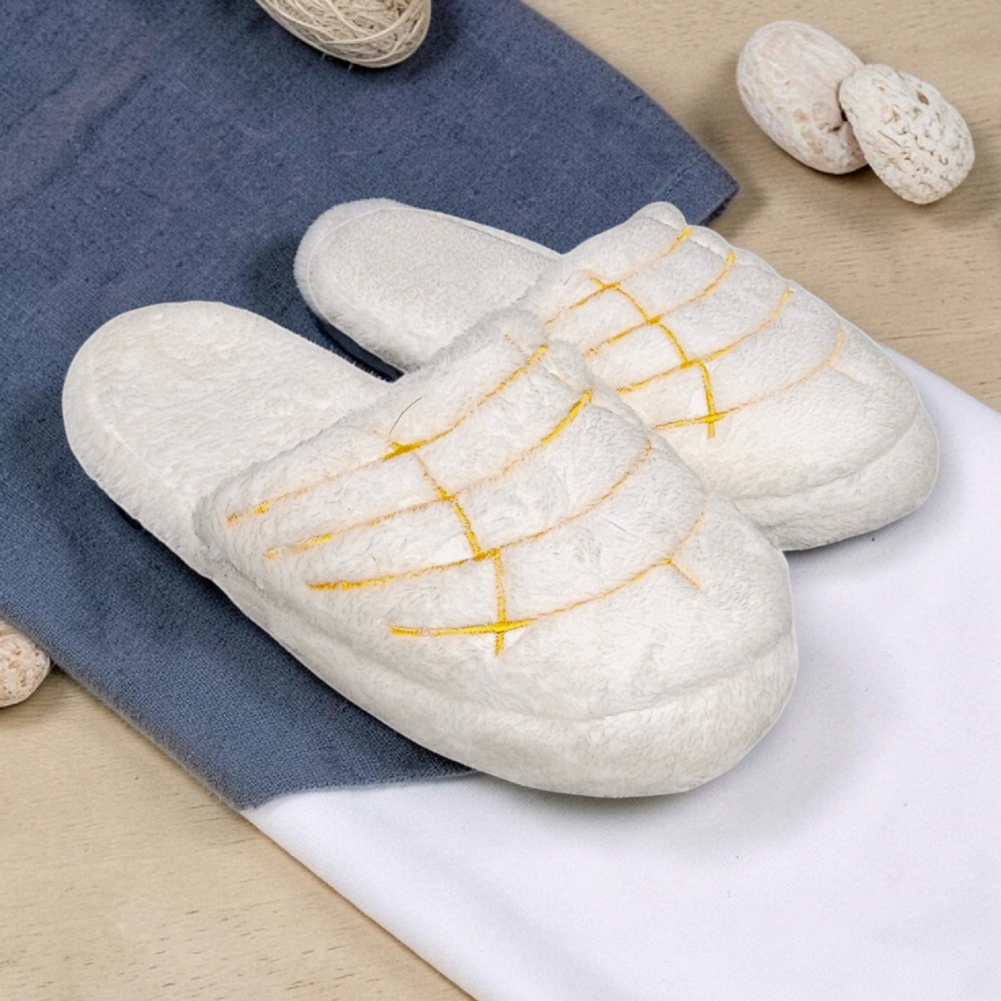 Pantuflas de Concha Beige Pan Pantuconcha sabor Vainilla