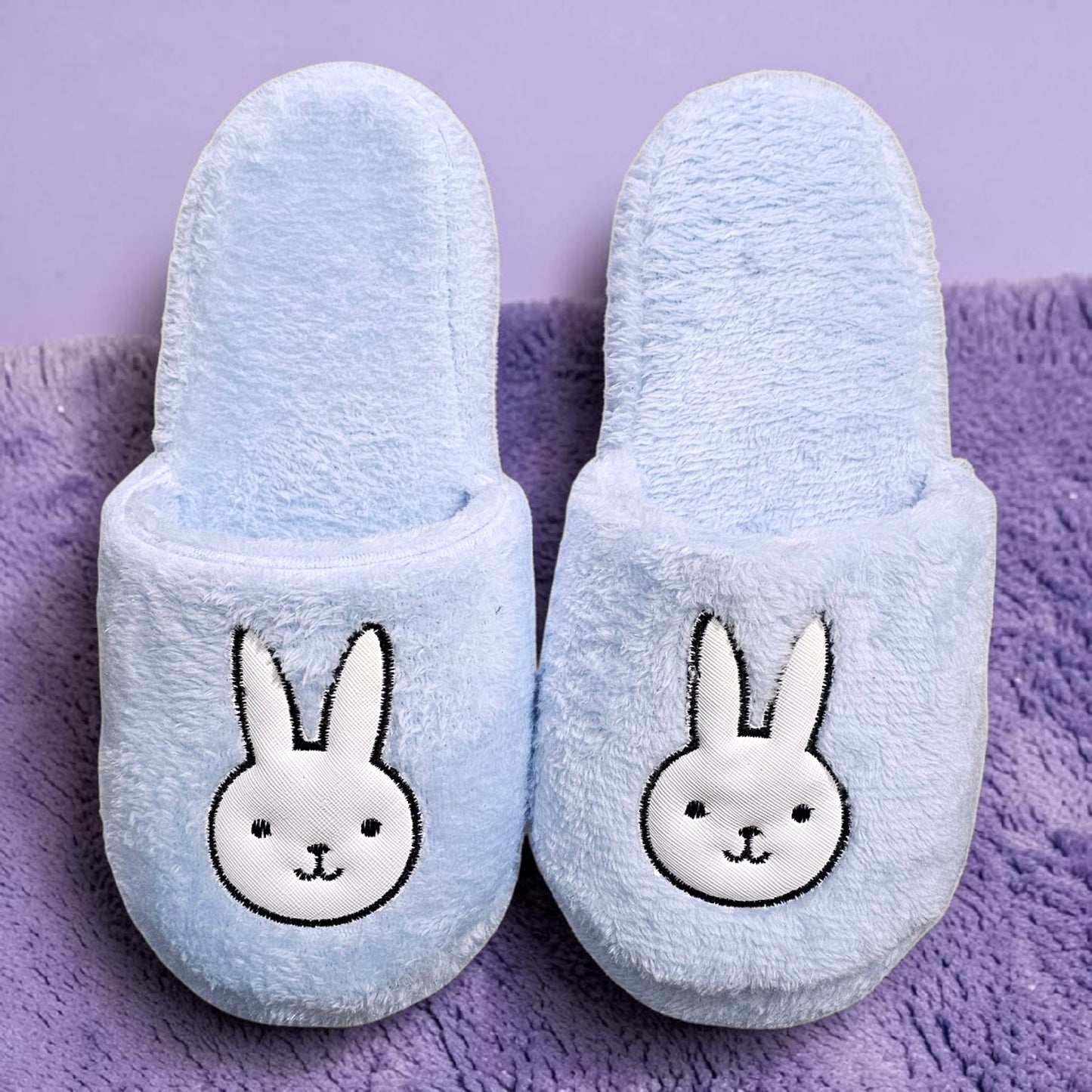 Pantuflas del Hogar Lymalimoon Conejo Peluche Rosa y Negro