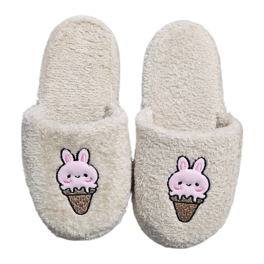 Pantuflas de Peluche Bunny Ice Cream