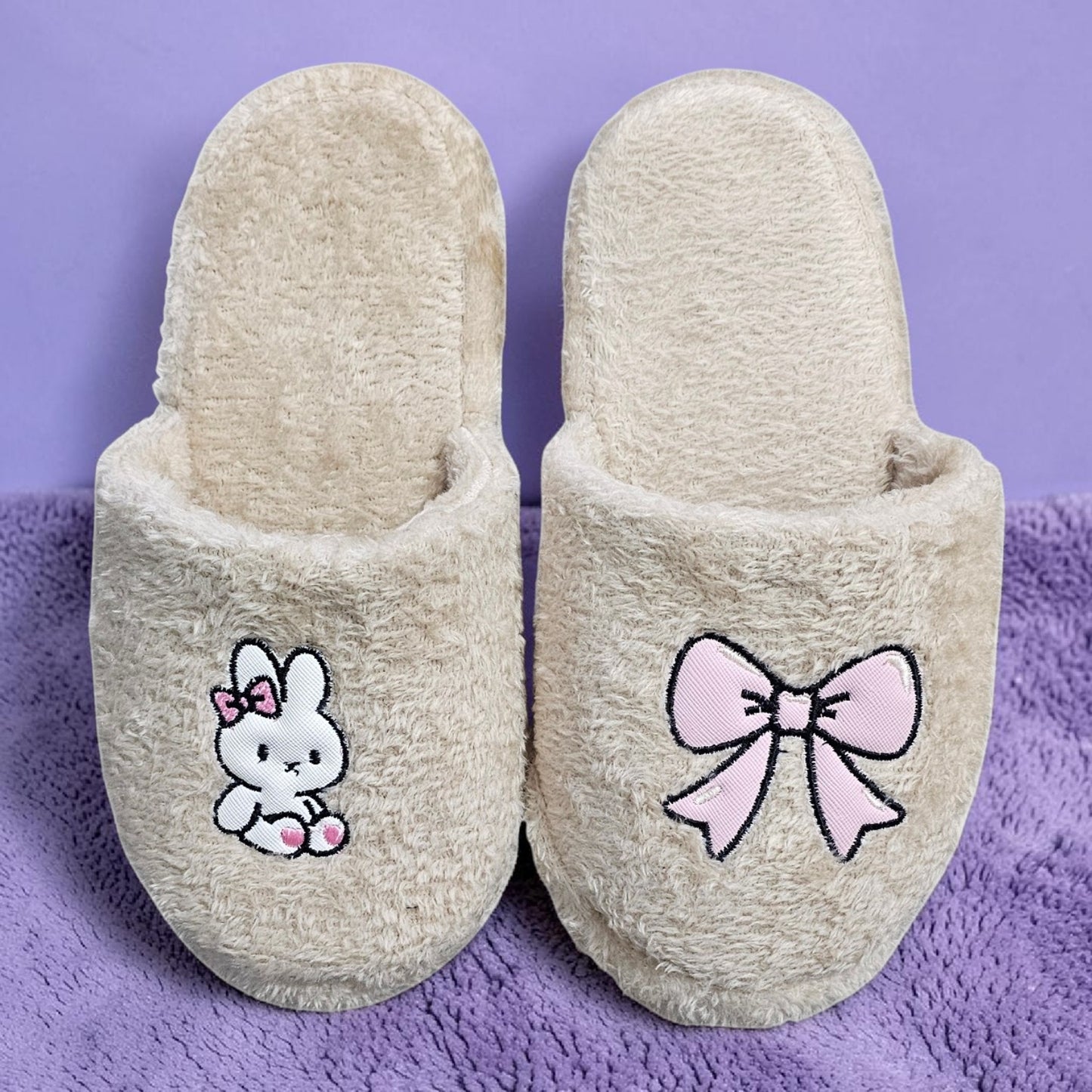 Pantuflas de Peluche Bunny Ribbon