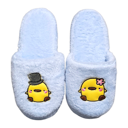 Pantuflas de Peluche Pareja de Pollos