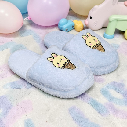 Pantuflas de Peluche Bunny Ice Cream