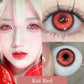 Lentes de Contacto Rojo Niebla para Cosplay