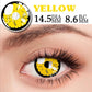 Lentes De Contacto Amarillos Cristal Yellow Pupilentes Anime