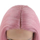 Peluca Rosa Lace Front Lisa Larga Simulacion Raiz