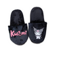 Pantuflas Tematica de Kuromi Negro y Rosa moda Geek