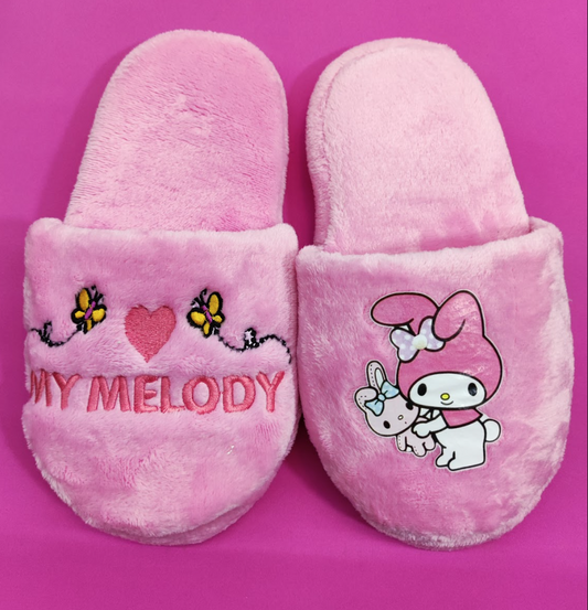 Pantuflas de Peluche Rosa My Melody by Sanrio super Kawaii