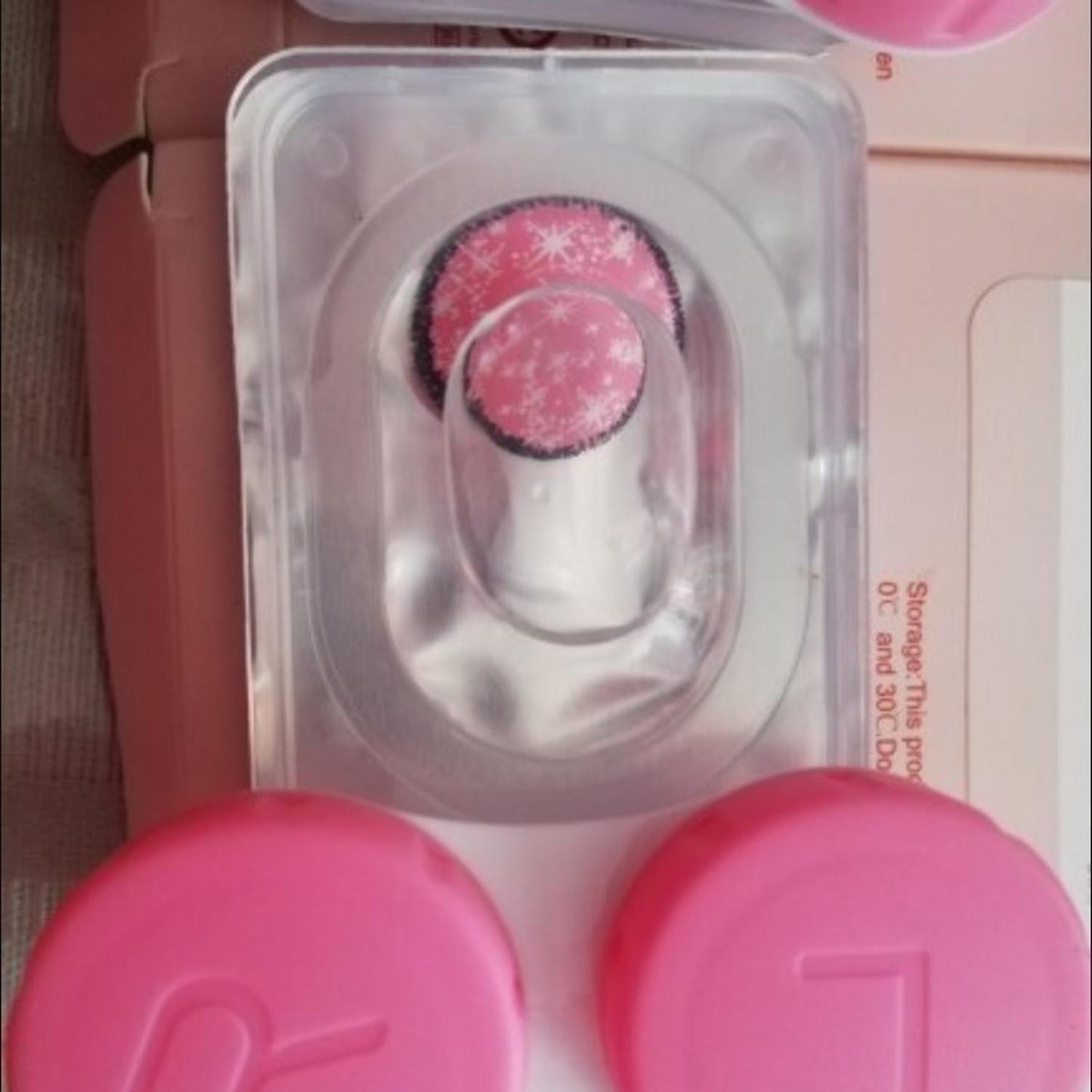 Lentes De Contacto Rosa Shiny Coral Pupilentes Cosplay